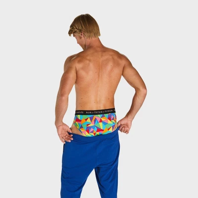 Pair Of Thieves Men's Rainbow Abstract Print Super Fit Briefs - Red/Blue/Green 5 Pair Of Thieves Men's Rainbow Abstract Print Super Fit Briefs - Red/Blue/Green - Image 5
