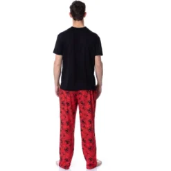 Marvel Comics Mens' Spider-Man Logo Icon Tossed Print Sleep Pajama Set Multicolored -Comfa Wear Shop GUEST a8898ff2 d592 413b a6fc 21ac18793bef