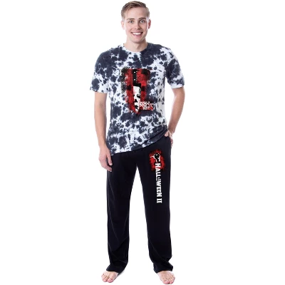 Halloween II Mens' Movie Film Michael Myers Character Sleep Pajama Set Multicolored 4 Halloween II Mens' Movie Film Michael Myers Character Sleep Pajama Set Multicolored - Image 4
