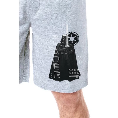 Star Wars Men's Darth Vader Movie Film Character Sleep Pajama Shorts Grey 1 Star Wars Men's Darth Vader Movie Film Character Sleep Pajama Shorts Grey
