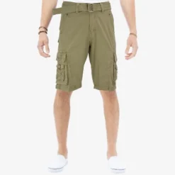 X RAY Men's Belted 12.5" Inseam Knee Length Cargo Shorts -Comfa Wear Shop GUEST ab89691a d283 4da2 9a5f c7b022f86701