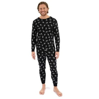 Leveret Mens Two Piece Cotton Halloween Pajamas 1 Leveret Mens Two Piece Cotton Halloween Pajamas