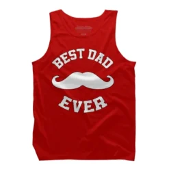 Men's Design By Humans Best Dad Ever Mustache By Sukhendu12 Tank Top -Comfa Wear Shop GUEST ad7ccb6a 4503 4c20 a56e d2298bc83937