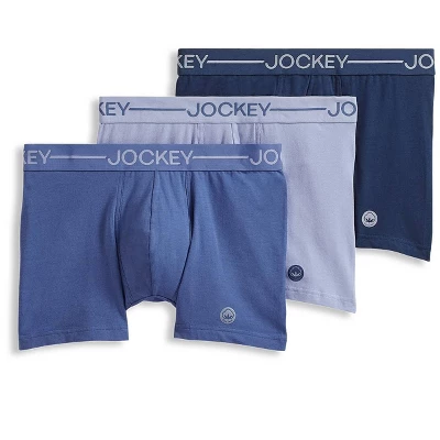 Jockey Men's Organic Cotton Stretch 4" Trunk - 3 Pack 4 Jockey Men's Organic Cotton Stretch 4" Trunk - 3 Pack - Image 4