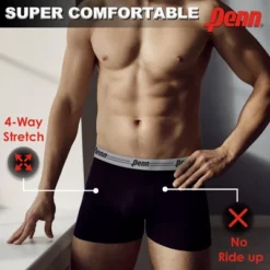 Penn 3 Pack Mens Boxer Briefs Breathable Cotton Underwear For Men Cotton Stretch Mens Underwear