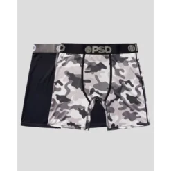 PSD Men's Camo Print Boxer Briefs 2pk - Gray/Black 7 PSD Men's Camo Print Boxer Briefs 2pk - Gray/Black -Comfa Wear Shop GUEST b5240bad 2f87 4227 b839 294283c58451