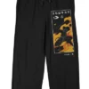 Naruto Shippuden Sasuke Flames Men's Black QT Sleep Pajama Pants