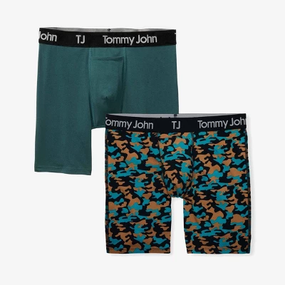 TJ | Tommy John™ Men's Camo Print 6" Boxer Briefs 2pk - Dark Green 6 TJ | Tommy John™ Men's Camo Print 6" Boxer Briefs 2pk - Dark Green - Image 6