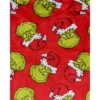 Dr. Seuss Men's The Grinch Santa Claus Super Minky Fleece Lounge Pajama Pants