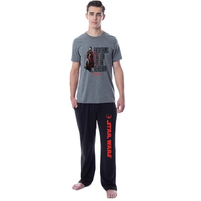 Star Wars Mens' TV Show Series Andor Rebellion Cassian Sleep Pajama Set Multicolored 4 Star Wars Mens' TV Show Series Andor Rebellion Cassian Sleep Pajama Set Multicolored - Image 4