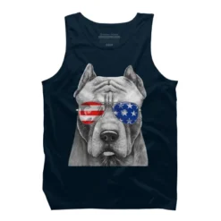 Men's Design By Humans American Pitbull With Sunglasses By Tank Top -Comfa Wear Shop GUEST bd0eb045 b67a 441a 9f1e 1cee949e33b6