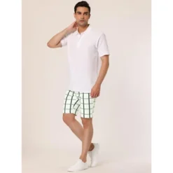 Lars Amadeus Men's Plaid Shorts Checked Pattern Regular Fit Flat Front Dress Shorts 11 Lars Amadeus Men's Plaid Shorts Checked Pattern Regular Fit Flat Front Dress Shorts -Comfa Wear Shop GUEST c047974c 467a 404f b492 0d62ba373dab