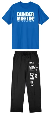 The Office Dunder Mifflin Men's Short Sleeve Shirt & Sleep Pants Set 5 The Office Dunder Mifflin Men's Short Sleeve Shirt & Sleep Pants Set - Image 5