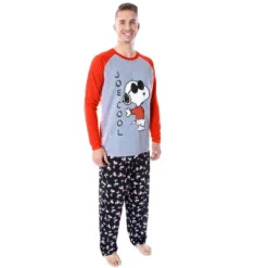Peanuts Men's Joe Cool Snoopy Pajamas Raglan Shirt And Pant 2 PC Pajama Set -Comfa Wear Shop GUEST c1f6d3d9 cd09 4c73 be73 c7d7c39b6005