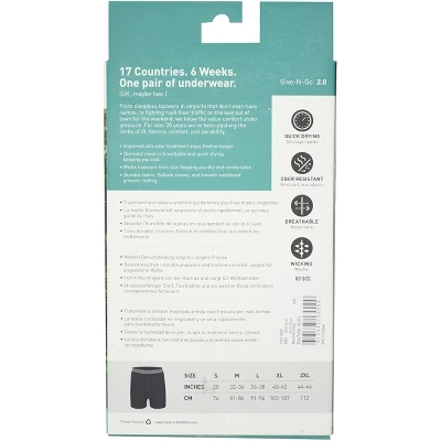 ExOfficio Give-N-Go 2.0 Boxer Shorts - Black 2 ExOfficio Give-N-Go 2.0 Boxer Shorts - Black - Image 2