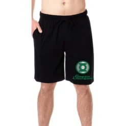 DC Comics Mens' Green Lantern Logo Character Symbol Sleep Pajama Shorts Black -Comfa Wear Shop GUEST c55bb40c e663 4611 af01 8ea09e416332