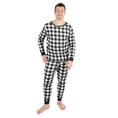 Leveret Mens Two Piece Cotton Plaid Christmas Pajamas 7 Leveret Mens Two Piece Cotton Plaid Christmas Pajamas - Image 7