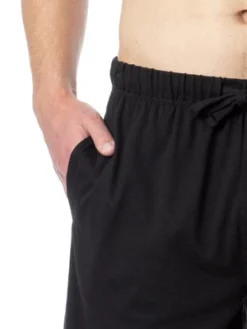 Intimo Men's Sleep Pajama Shorts Black