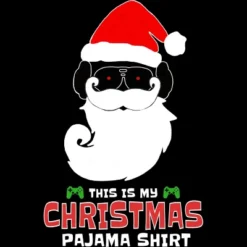 Men's Design By Humans This Is My Christmas Pajama Shirt Gamer Video Game Santa By TELO213 Tank Top