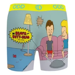 Odd Sox, Beavis And Butthead Men's Boxer Brief Underwear, Fun Prints