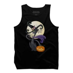 Men's Design By Humans Bewitching Black Halloween Kitty Cat By LittleBunnySunshine Tank Top -Comfa Wear Shop GUEST c85bcb7c 4bf2 457c 894d ce49d9e428b1