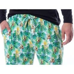 Nickelodeon Mens' SpongeBob SquarePants Tropical Delight Lounge Pajama Pants Multicolored -Comfa Wear Shop GUEST c8d78427 6a0c 49fd a33d 6c2c5f4cfa12