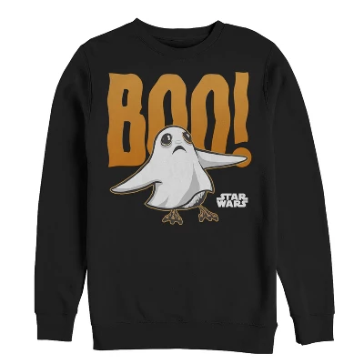 Men's Star Wars The Last Jedi Halloween Porg Ghost Sweatshirt 2 Men's Star Wars The Last Jedi Halloween Porg Ghost Sweatshirt - Image 2