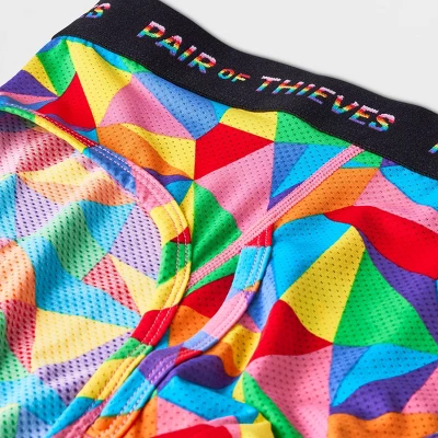 Pair Of Thieves Men's Rainbow Abstract Print Super Fit Briefs - Red/Blue/Green 3 Pair Of Thieves Men's Rainbow Abstract Print Super Fit Briefs - Red/Blue/Green - Image 3