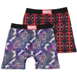 Marvel Mens' 2 Pack Deadpool Cat Symbol Boxers Underwear Boxer Briefs Black -Comfa Wear Shop GUEST d1f6b3f4 1438 4d5b 8e97 2963e9f49661