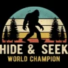 Men's Design By Humans Bigfoot - Hide And Seek World Champion By Clickbong Tank Top