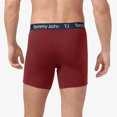 TJ | Tommy John™ Men's 6" Boxer Briefs 2pk - Burgundy/Red 2 TJ | Tommy John™ Men's 6" Boxer Briefs 2pk - Burgundy/Red - Image 2