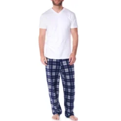 Alpine Swiss Mens Pajama Set Cotton Shirt And Polar Fleece Pants With Pockets -Comfa Wear Shop GUEST d4ffa5bc 6615 480c b349 6c160ef78658