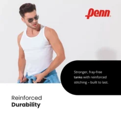 Penn Men's Modern Fit Tank Tops 4-Pack Of Breathable, Tagless, Comfortable Cotton T-Shirts -Comfa Wear Shop GUEST d607ab13 1b3c 428d 8521 205c011227bb