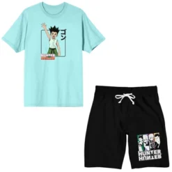 Hunter X Hunter Gon Waving Men's Short Sleeve Shirt & Sleep Shorts Set -Comfa Wear Shop GUEST d79040cc d791 40d8 b38b 1a5a68676e9b