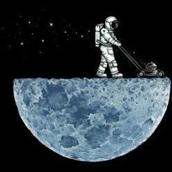 Men's Design By Humans Mown By Buko Tank Top