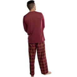 Harry Potter Men's Raglan Shirt And Plaid Pants Pajama Set