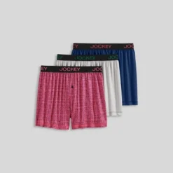 Jockey Generation™ Men's Microfiber Boxers 3pk - Gray/Navy Blue/Red -Comfa Wear Shop GUEST da974906 bc5d 4d8c a22d c58207de8ca9