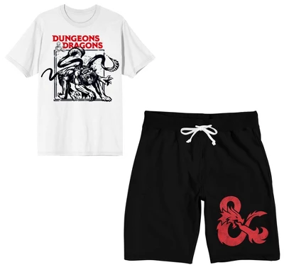 Dungeons & Dragons Displacer Beast Men's Short Sleeve Shirt & Sleep Shorts Set 5 Dungeons & Dragons Displacer Beast Men's Short Sleeve Shirt & Sleep Shorts Set - Image 5