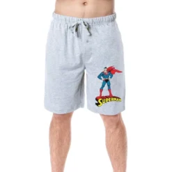 DC Comics Mens' Superman Classic Superhero Character Sleep Pajama Shorts Grey -Comfa Wear Shop GUEST e1b3a718 60c5 4f01 8c0a 0ab31582d528