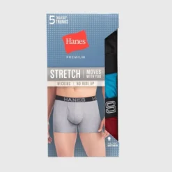Hanes Premium Men's Mid-Rise Stretch Trunks 5pk - Blue/Black/Gray -Comfa Wear Shop GUEST e26ef695 6936 43d0 a60c 2378b9eb12d0