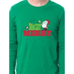 Peanuts Christmas Santa Snoopy Be Merry Tight Fit Family Pajama Set -Comfa Wear Shop GUEST e4c570a6 cbb9 476f 9b6b 945ae514eaee