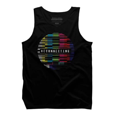 Men's Design By Humans Reconnecting By Clingcling Tank Top 4 Men's Design By Humans Reconnecting By Clingcling Tank Top - Image 4