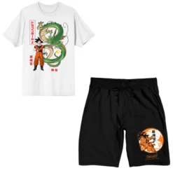 Dragon Ball Z Goku And Shenron Men's Short Sleeve Shirt & Sleep Shorts Set -Comfa Wear Shop GUEST e6a1846d 8316 4bbe ad7a 4c707ad19142