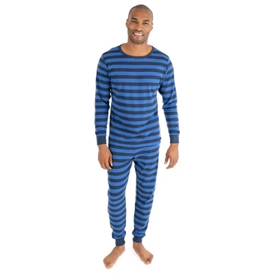 Leveret Mens Two Piece Cotton Striped Pajamas 7 Leveret Mens Two Piece Cotton Striped Pajamas - Image 7