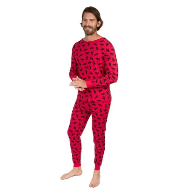 Leveret Mens Two Piece Cotton Christmas Pajamas 4 Leveret Mens Two Piece Cotton Christmas Pajamas - Image 4