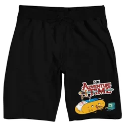 Warner Bros Adventure Time Jake Finn And BMO Men's Black Sleep Pajama Shorts -Comfa Wear Shop GUEST e8211e7d 9707 4443 9de9 60c0ffaead5e