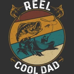 Men's Design By Humans Reel Cool Dad Fishing Boat Trip By KangThien Tank Top
