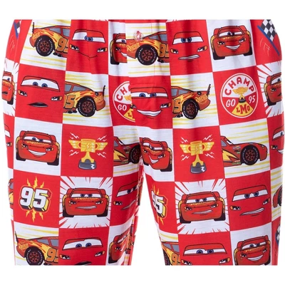 Disney Mens' Cars Movie Film Lightning McQueen Sleep Pajama Set Multicolored 3 Disney Mens' Cars Movie Film Lightning McQueen Sleep Pajama Set Multicolored - Image 3