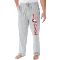 Peanuts Snoopy Pajama Pants LOVE Loungewear Sleep Bottoms Lounge Pants Heather Grey -Comfa Wear Shop GUEST f121b93f 9e7a 4d7e 8e7c f16064178e52