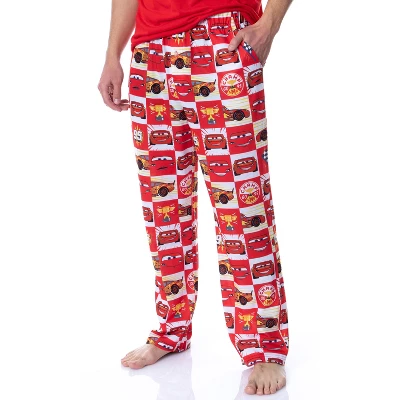 Disney Mens' Cars Movie Film Lightning McQueen Sleep Pajama Set Multicolored 2 Disney Mens' Cars Movie Film Lightning McQueen Sleep Pajama Set Multicolored - Image 2